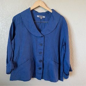FLAX Button Down Blouse